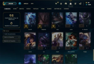 Conta ouro 4 com 50 Champs e 29 Skins - League of Legends LOL