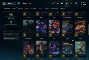 Conta ouro 4 com 50 Champs e 29 Skins - League of Legends LOL