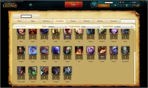 CONTA LEAGUE OF LEGENDS - PLATINA 5 - 35 CHAMPS +3 skins LOL