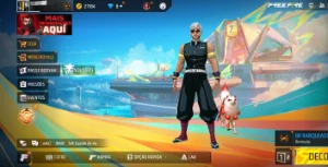 Conta Free fire com Nezuko e Tengen