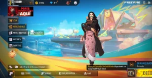 Conta Free fire com Nezuko e Tengen