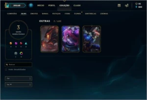 Conta lol silver 1 Com emotes espólios e 3 skins - League of Legends