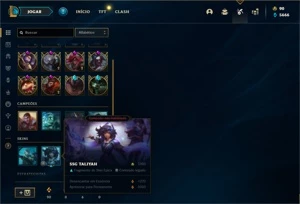 Conta prata 4 com 90 Champs e 57 Skins + Prestigio da LUX - League of Legends LOL