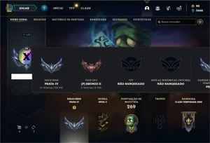 Conta prata 4 com 90 Champs e 57 Skins + Prestigio da LUX - League of Legends LOL