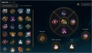 Conta LOL Platina 3, 29 skins, 25 emotes, 81 Icones - League of Legends