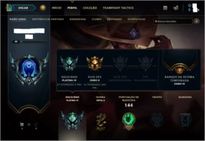 Conta Platina 4 League of Legends LOL