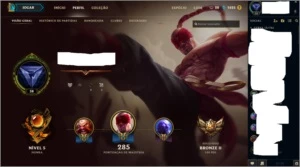 Conta com 76 champions e skins! - League of Legends LOL