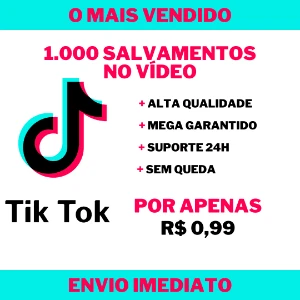 1.000 Salvamentos No Seu Vídeo Do Tiktok