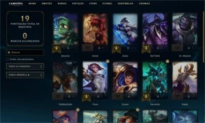 Conta League of Legends Platina 4. LOL