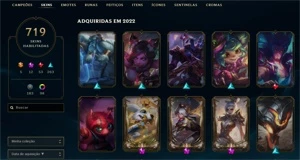 ACC DE LOL/VALORANT D1 719 SKINS // 2K GASTO EM VALORANT - League of Legends