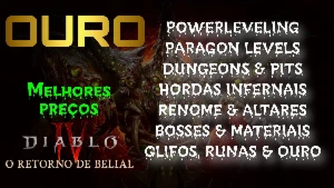 Diablo 4 Temporada 8 - Paragon - Serviços - Ouro -Witchcraft - Blizzard