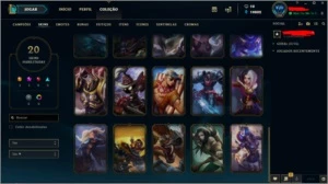 Conta LoL - D4 /20 Skins/ Ahri prestigio e Lux Elementalista - League of Legends
