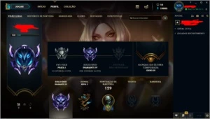 Conta LoL - D4 /20 Skins/ Ahri prestigio e Lux Elementalista - League of Legends