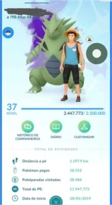 Conta Nível 38 - Time Azul - Com Ingresso da Go Fest !!! - Pokémon