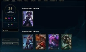 Conta Lol Elise e Morgana Vitoriosas, Platina 2, mmr ótimo - League of Legends