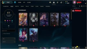 CONTA LOL LEAGUE OF LEGENDS 41 SKINS LEVEL 81
