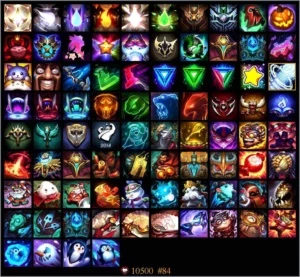 Conta com Borda de Diamante e 206 Skins - League of Legends LOL