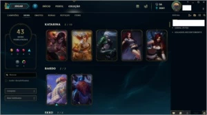 conta lol - plat IV, plat III s7, 43 skins. - League of Legends