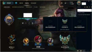 conta lol - plat IV, plat III s7, 43 skins. - League of Legends