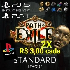 Path of exile 1 League standard 2x Orbe divino Ps4/Ps5