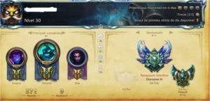 Conta DIAMANTE IV - League of Legends LOL