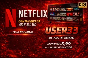 Netflix 4K| Tela Privada 30D✅ - Assinaturas e Premium