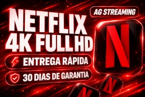 Netflix Tela Privada 4k sem anúncio — 30 Dias - Assinaturas e Premium
