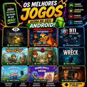 CONTA COM JOGOS COMPLETOS NO CELULAR (ANDROID)