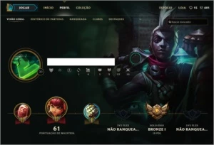 Conta League of Legends - Bronze 1 + 23 Champs e Skins+ LOL