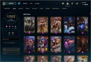 Conta 1202 skins - League of Legends LOL