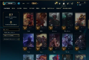 Mestre com 60 Champs e 4 Skins - League of Legends LOL
