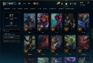 Mestre com 60 Champs e 4 Skins - League of Legends LOL