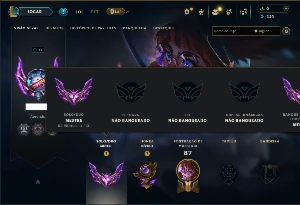 Mestre com 60 Champs e 4 Skins - League of Legends LOL