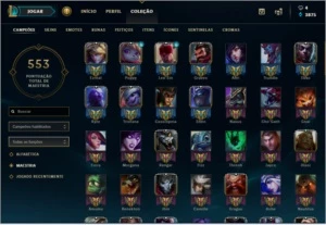 Conta LOL PLATINA - League of Legends