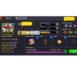 Conta  8 Ball Full Acesso 732M De Fichas 2 Aneis De Veneza - Outros