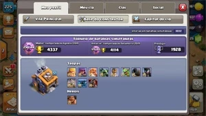 CONTA CV14 BOA com Decorações de 2015 CLASH OF CLANS