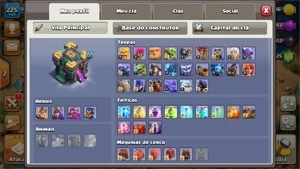 CONTA CV14 BOA com Decorações de 2015 CLASH OF CLANS