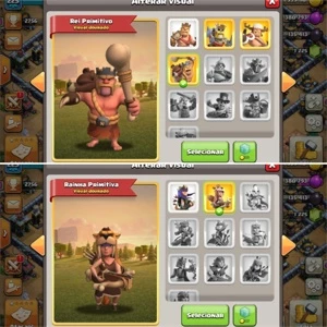 CONTA CV14 BOA com Decorações de 2015 CLASH OF CLANS