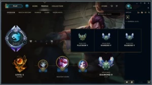 Conta League of Legends Diamante em 2 filas! LOL