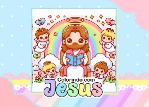 Arquivo Digital Livro de colorir Cristão Menina - PDF - eBooks
