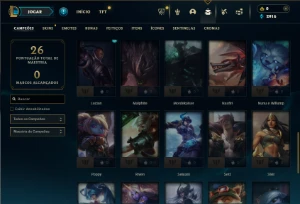 Platina 2 com 45 Champs e 7 Skins - League of Legends LOL