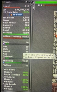 VENDO CHAR RP EM QUELIBRA - LOYALTY 20% - LEVEL 319 - Tibia