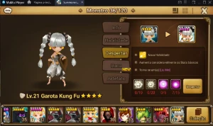 Conta inicial parada com Liu Mei - Tiana - Psamathe e Nana - Summoners War