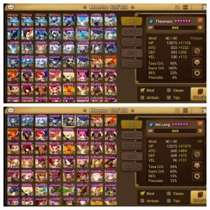 Conta SW Global G1/C1 com 4 nat5 LD - Summoners War