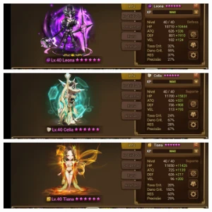 Conta SW Global G1/C1 com 4 nat5 LD - Summoners War