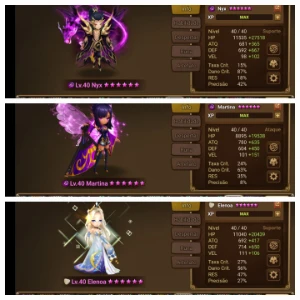 Conta SW Global G1/C1 com 4 nat5 LD - Summoners War
