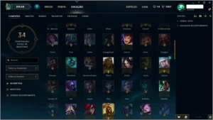 Conta Gold 4 League Of Legends + 61 Champions + 31 Skins LOL