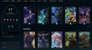 Conta League of Legends Full Acesso - 111 Champs e 47 Skins LOL