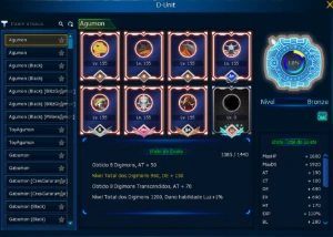 Conta LADMO omegamon com Rank U - Digimon Masters Online