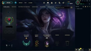 Conta platina 2 60% winrate - League of Legends LOL